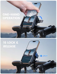 Lamicall phone clip adjustment knob enables easy width changes.