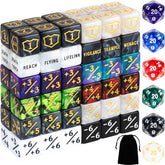 LAMJAM 78-piece MTG dice counters bulk pack with clear numbers for quick reference.