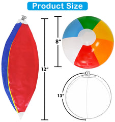 Lamnhin beach balls bulk 14 pcs: ideal party favors and decorations for memories.
