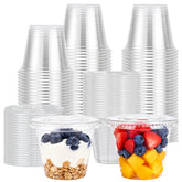 Lamosi 9 oz cups with lids in front view ideal for spill-free to-go drinks