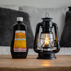 Lamplight Ultra-Pure Lamp Oil offers a nostalgic glow with odorless performance.