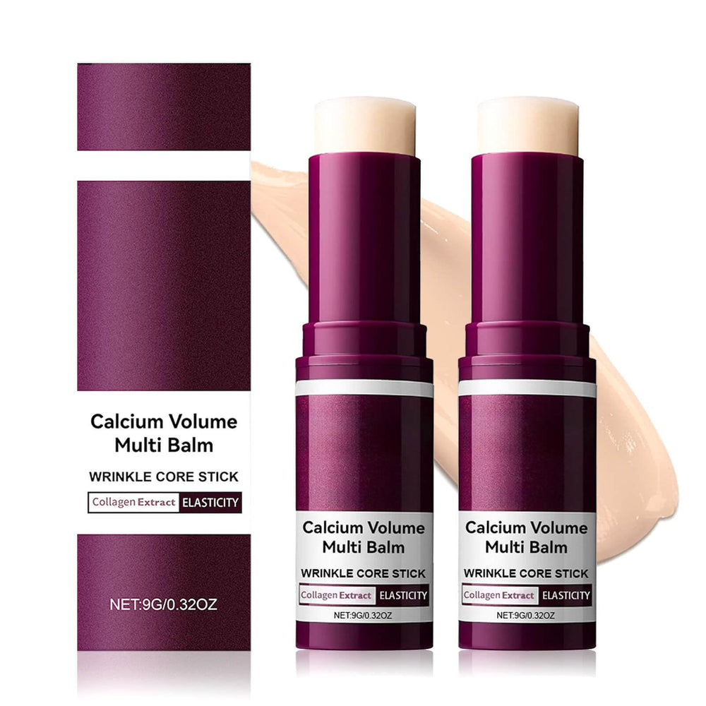 Lampolar Calcium Multi Balm Stick on face delivering all-in-one hydration