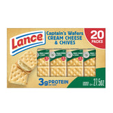 Lance Captain's Wafers pack-shot highlights a portable lunchbox snack option.