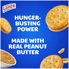 Lance sandwich crackers in hand, portable snack option.