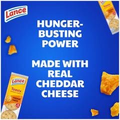 Lance Toasty Cheddar sandwich crackers cheese filling close-up, creamy center