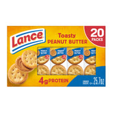 Lance Toasty Peanut Butter Sandwich Crackers pack shown for convenient on-the-go snacking.