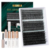 Lanciley lash clusters kit 320pcs for a fuller, at-home lash look.