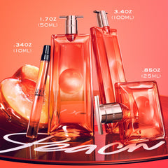 Idôle Peach ‘N Roses berry note splash captures sparkling red berries for a lively twist.