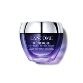 Lancôme Rénergie Lift Multi-Action jar close-up with rich cream for overnight hydration