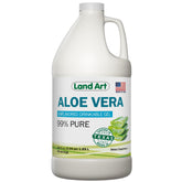 Land Art Aloe Vera Drinkable Gel bottle shows pure, organic formula for gentle digestive support.
