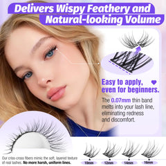 LANFLOWER at home DIY lash extension kit for salon quality results
