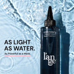 L'ANGE HAIR Hydro Therapy frizz-control finish on sleek, humidity-resistant strands