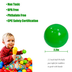 LANGXUN balls used by a baby and toddler for sensory exploration.