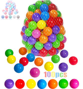 LANGXUN rainbow ball pit balls in a pack for colorful, safe play.