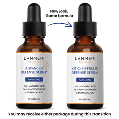Lanmeri Ceuticals amber bottle with protective cap preserves potency and stability during storage.