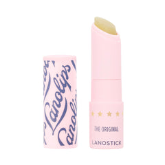 Lanolips Lanostick gliding on lips for deep hydration.