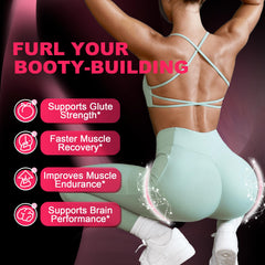 LanranBee creatine gummies pour shows ready-to-take pre-workout convenience