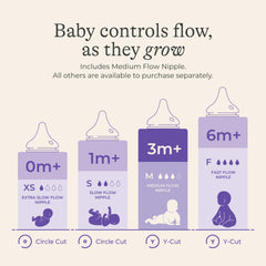 Lansinoh NaturalWave nipple is ultra-soft and flexible for baby-led feeding