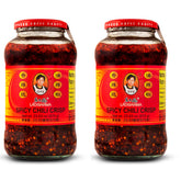 Lao Gan Ma Spicy Chili Crisp bottle adds bold crunch to stir-fries.