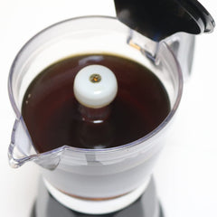 LAOION Cuban Coffee Maker in use delivering rich espresso at home.