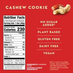 Close-up of Larabar Cashew Cookie showing dates and cashews