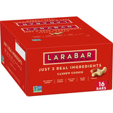 Larabar Cashew Cookie bar packaging on shelf for convenient healthy snacking