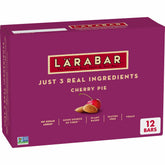 Larabar Cherry Pie bar pack showing plant-based snack for on-the-go use