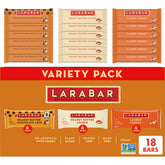 LÄRABAR variety pack box front, gluten-free vegan snacks.