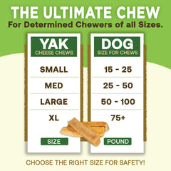 Large-breed yak chew stick showcasing rugged texture for powerful chewers.