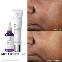 La Roche-Posay Mela B3 sunscreen daily-use shot demonstrates quick absorption.
