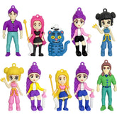 LARUTOHT demon hunters figures collection enhances display with eye-catching character designs