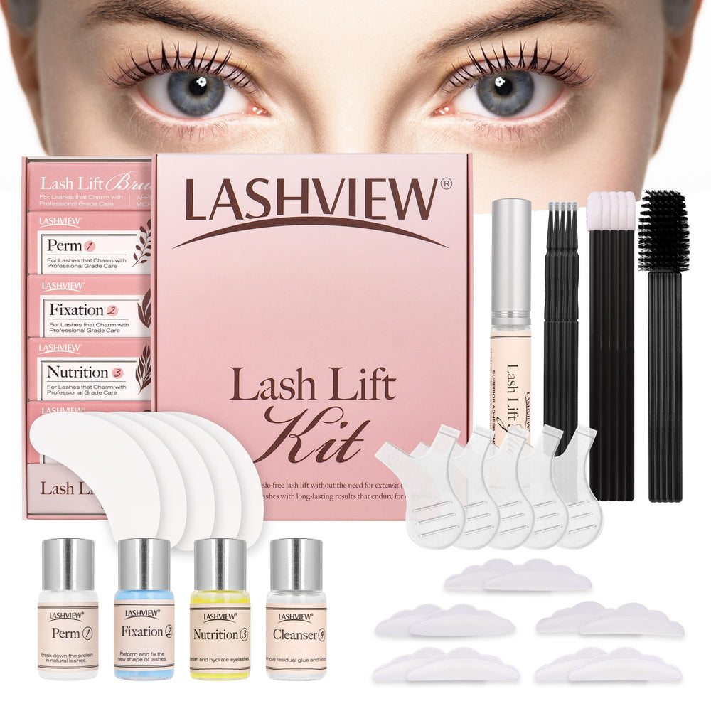 LASHVIEW lash lift kit packaging, ideal for DIY or salon use