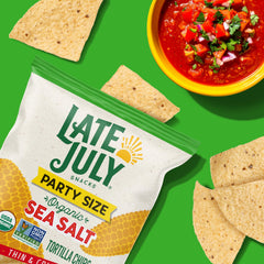 Late July bag on kitchen counter ready for party snacking.