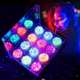 LATIBELL Glow Glitter Gel jar display with vibrant face and body color options.