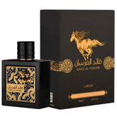 Lattafa Qaed Al Fursan top notes saffron and pineapple open brightly