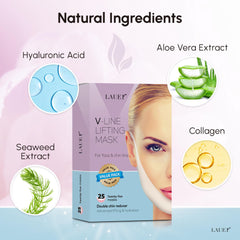 LAUER COSMETIC double chin reducer mask softens sagging and refines neck contours.