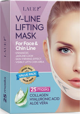 LAUER COSMETIC V-line lifting mask defines the jawline and tightens the chin area.