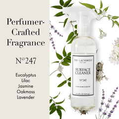 The Laundress No. 247 fragrance label on the bottle highlights perfumer-crafted scent.
