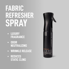 Laundry Sauce Fabric Refresher spray mist reviving clothes between washes with a clean scent.