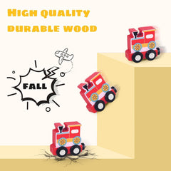 Lauon wooden pieces with smooth edges for safe toddler play.