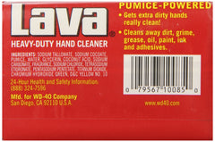 Close-up of Lava Hand Cleaner moisturizers demonstrating skin-friendly care.
