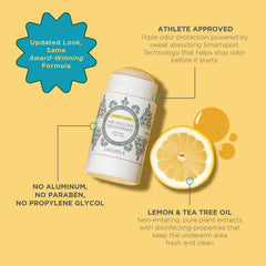Athlete applying Lavanila Sport Luxe deodorant after training.