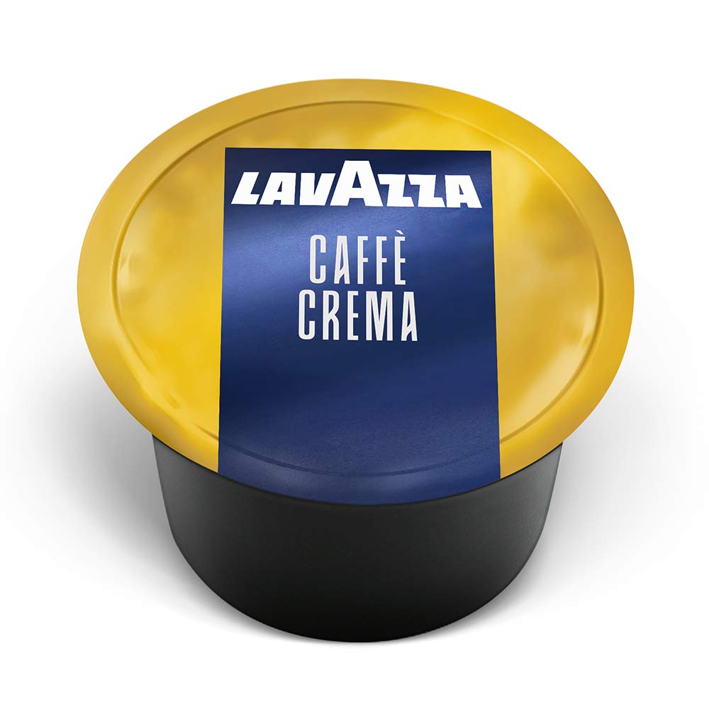Lavazza Blue Caffè Crema capsules packshot showing value-pack for espresso rituals