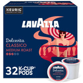 Lavazza Dolcevita Classico pack shot showing premium K-Cup pods for easy mornings.