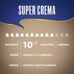 Lavazza Espresso Maestro Intenso capsules delivering a rich, full-bodied profile with wood and spice notes.
