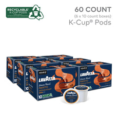 Lavazza Perfetto pods in a six-pack box for easy single-serve brewing.