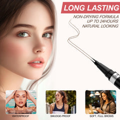 LAVONE included brow brush helps blend and soften edges.