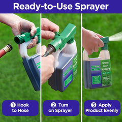 Lawn Energizer 6-0-0 with iron deepens turf green.