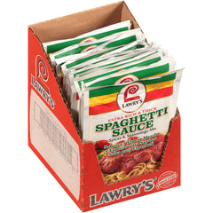 Lawry's spaghetti sauce mix closeup for quick flavorful weeknight dinners.