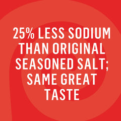 Close-up of Lawry's salt granules showing texture and size.